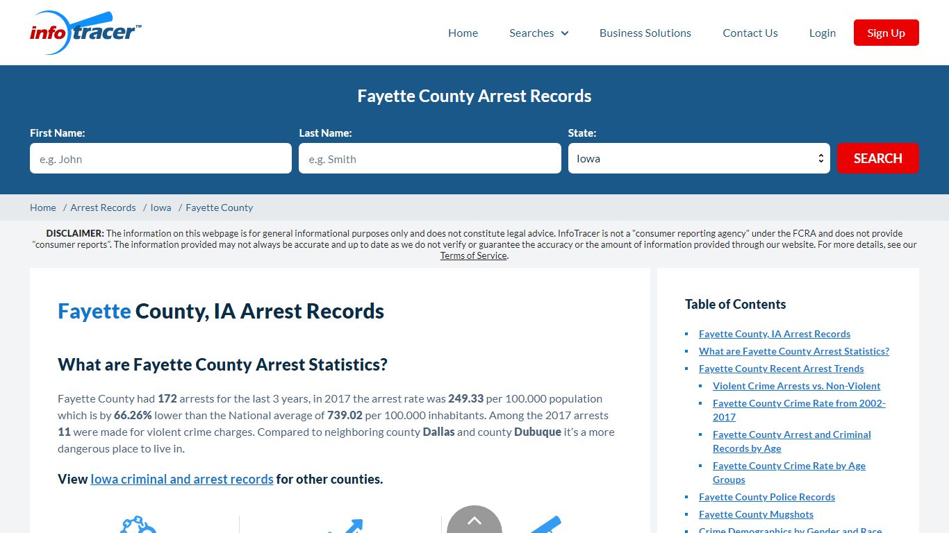 Fayette County, IA Arrests, Mugshots & Jail Records - InfoTracer