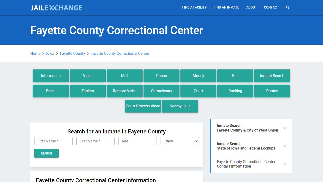 Fayette County Correctional Center - Jail Exchange